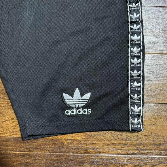 VTG RARE Novieman Adidas Shorts Mens XL Black Trefoil Logo Gym Training Shorts - Picture 3 of 9